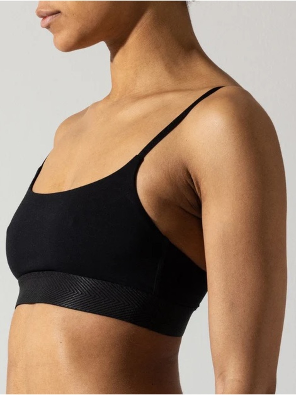 CDLP Black Seamless Scoop Bralette XL